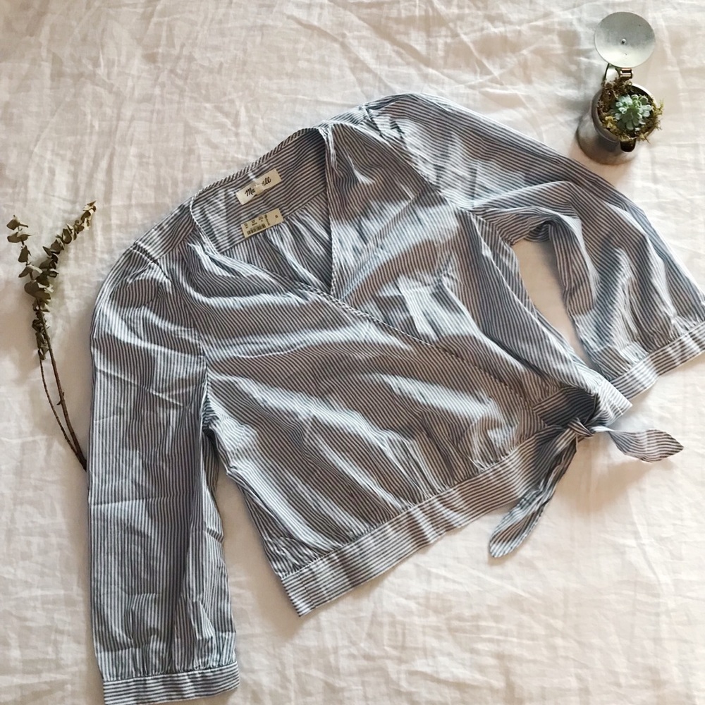 madewell wrap blouse